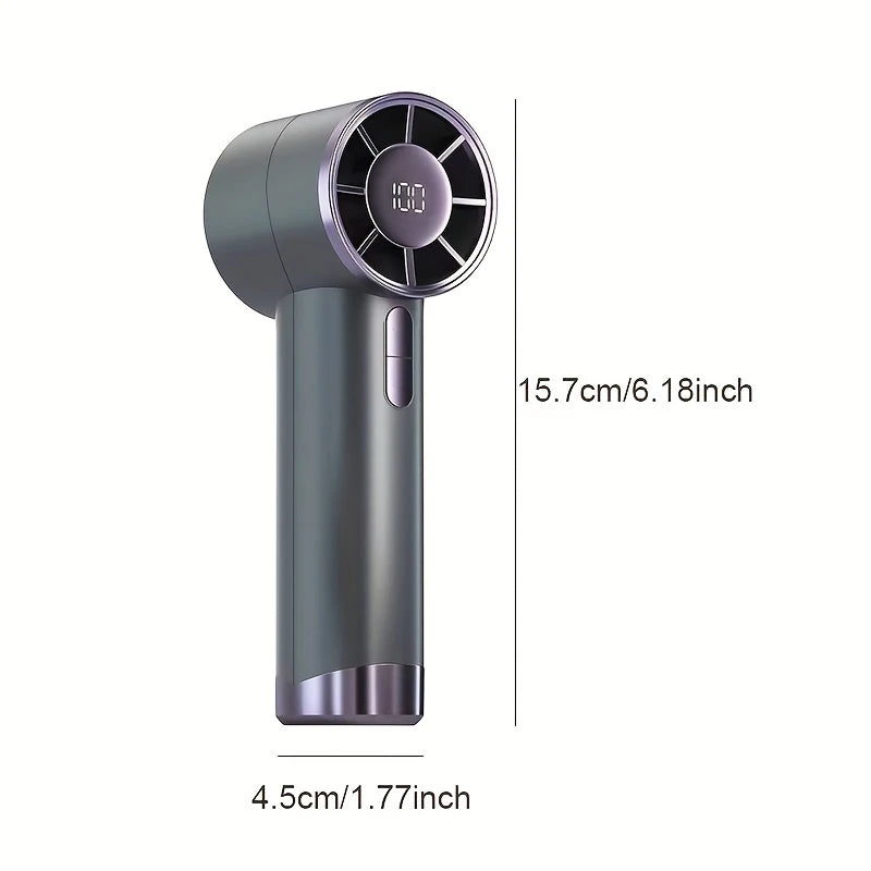 Mini Portable Handheld Fan Instant Ice Mode 100 Winds Speeds Adjustable 3000mAh Electric Fans Rechargeable Outdoor Personal Fan