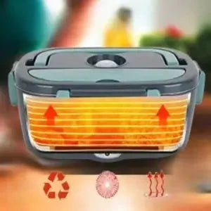 1.5L 60W Electric Portable Lunch Box Food Warmer – Leak-Proof Food Heater for Car or Home, Lunch Heating Microwave for Truckers
