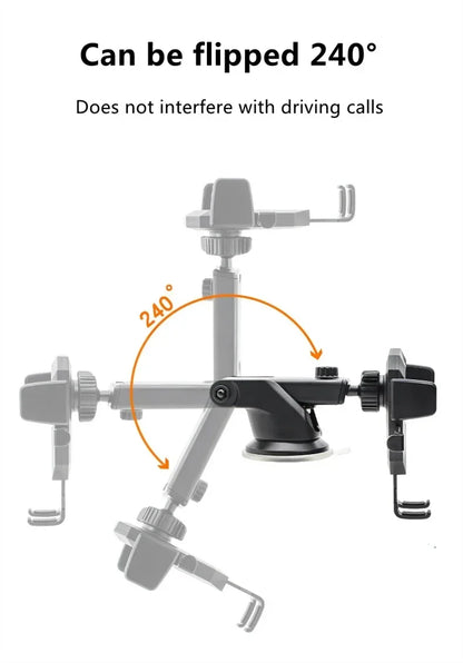Universal Suction Cup Car Phone Holder Mount Stand for iPhone Samsung Xiaomi Huawei - Mobile Phone Sucker Support Bracket