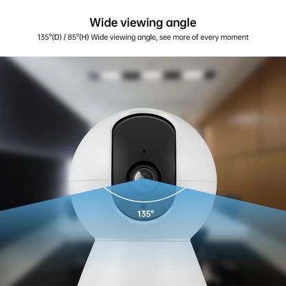 KERUI Mini Indoor Wireless 5MP WiFi IP Camera Home Security CCTV Surveillance Camera With Tuya Smart Auto Tracking Onvif