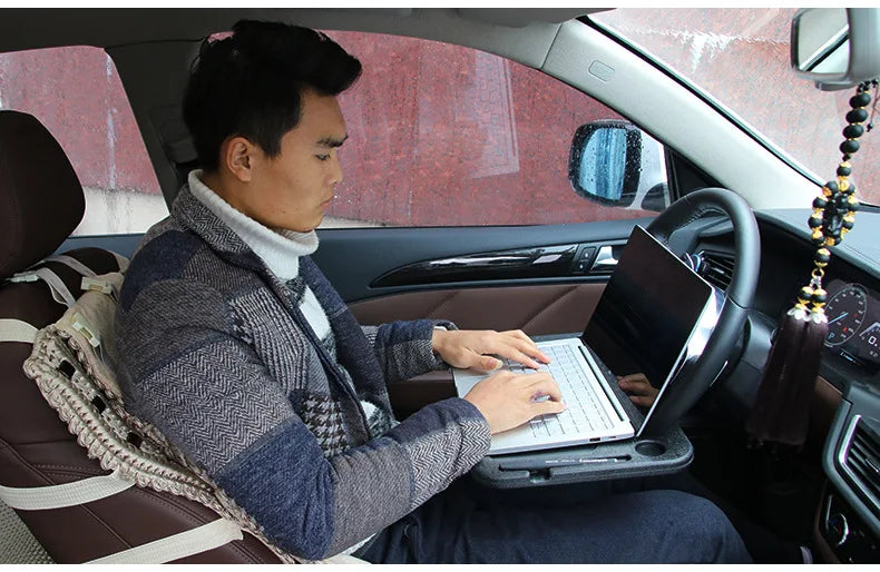 Car steering wheel table board, in car dining table, steering wheel card table, car laptop holder, tablet computer table board