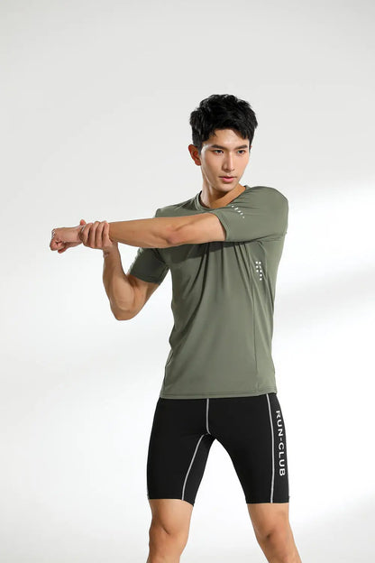 Sports Fitness Pants Men Gym Shorts Workout Tights Running Training Bottoming Shorts Compression Leggings Basketball Sportswear