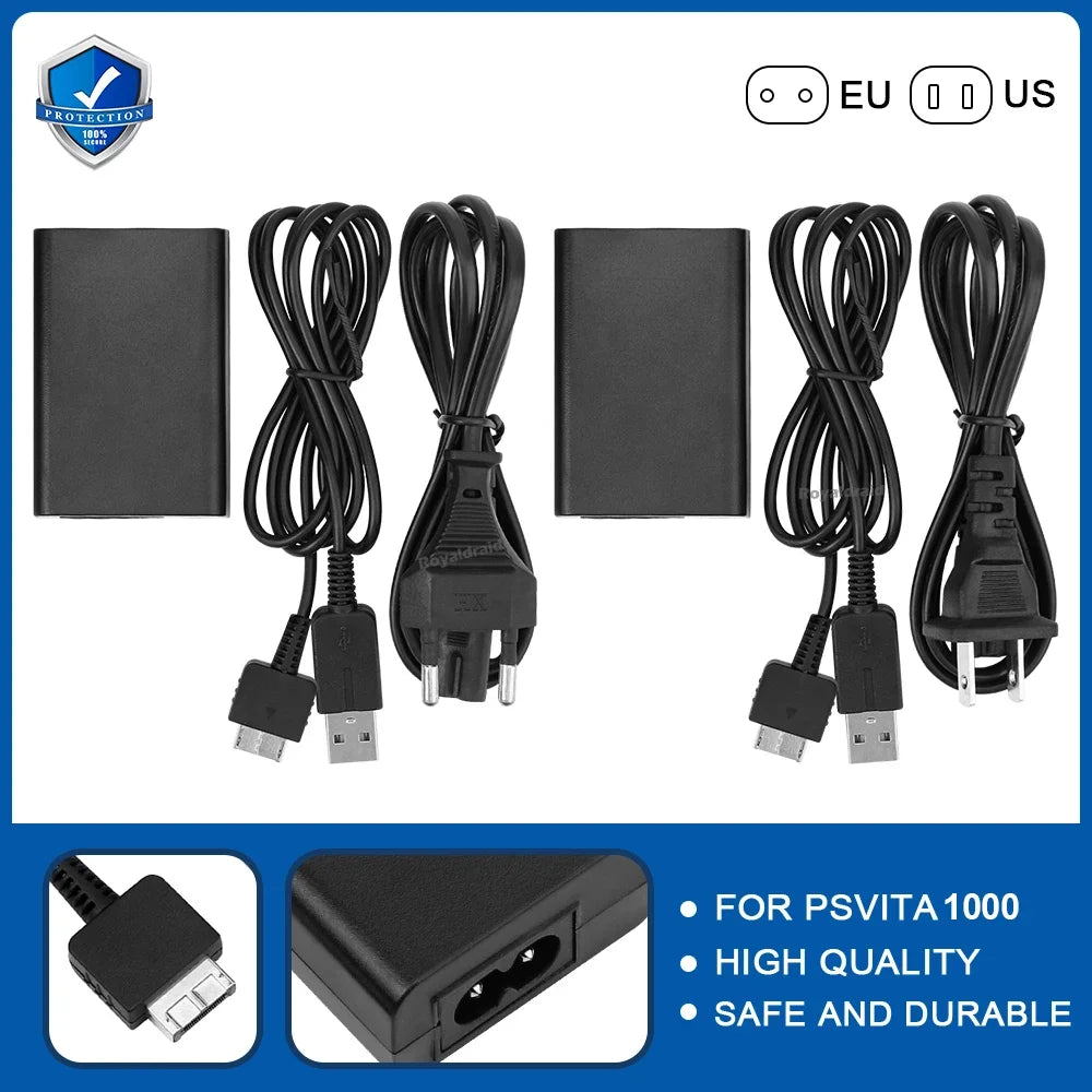 EU/US Plug Home Wall Charger AC Adapter Power Supply Cord for Sony PSP/PSV Host ACCU PSP1000/2000/3000 Supply Source and Game