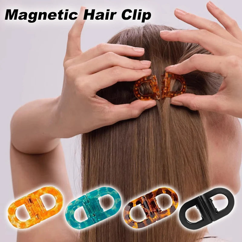 Magnetic Hair Clips Strong Hold Professional Salon Sectioning Clips Non-Slip Styling Clips for Women Girls Hairstyling Tools Set