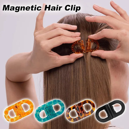 Magnetic Hair Clips Strong Hold Professional Salon Sectioning Clips Non-Slip Styling Clips for Women Girls Hairstyling Tools Set