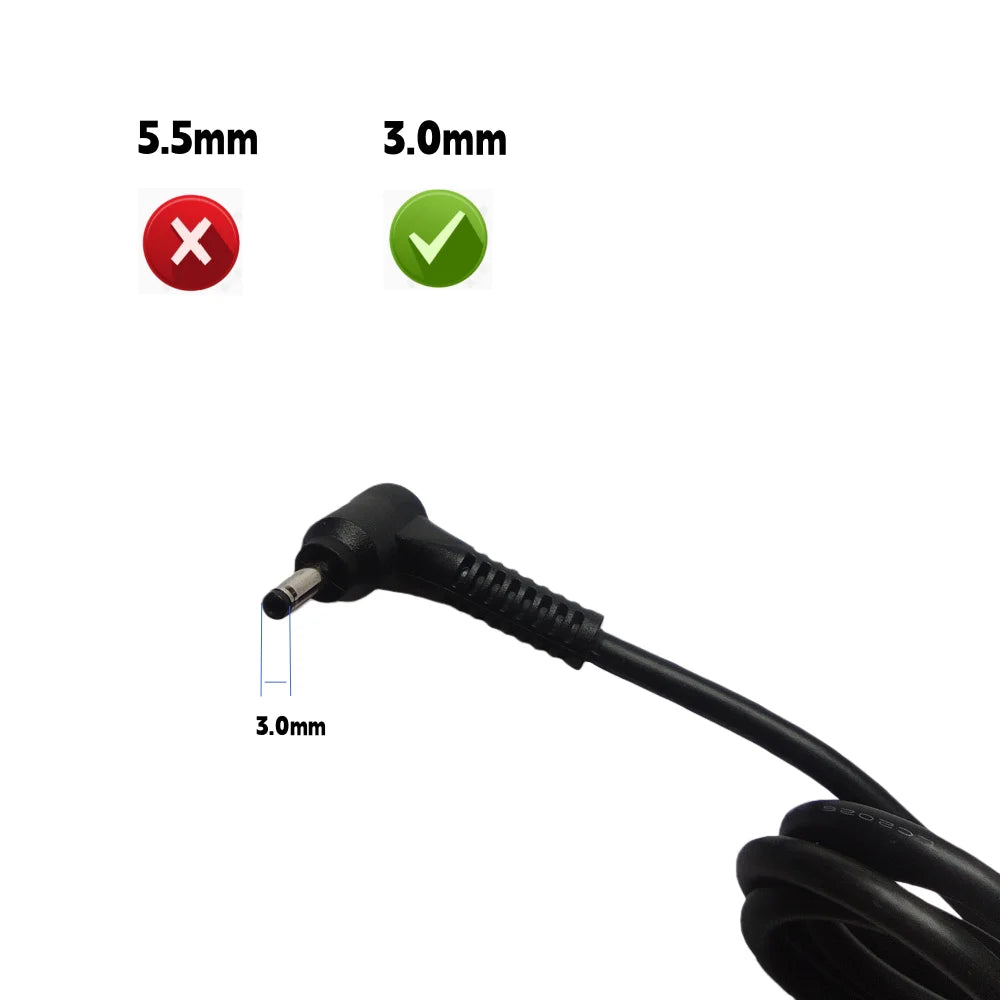 19V 2.37A 45W 3.0*1.1MM Laptop Adapter Charger For Acer Aspire S7 391 V3-371 Switch12 PA-1450-26 A13-045N2A 547H Chromebook 11