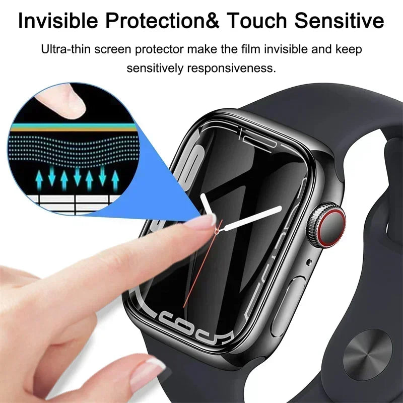 1/2/3/4/5PCS Screen Protector For Apple Watch Series 10 9-8-7-6 5 Se 42-46mm ultra2 49mm 41mm-45mm-40mm-44mm 3D Film Accessories