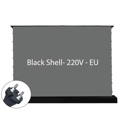 2025 New 120 inch ALR Rejecting Motorized Electric Tab Tension Floor Rising Projector Screen Square Shell  for UST Projector