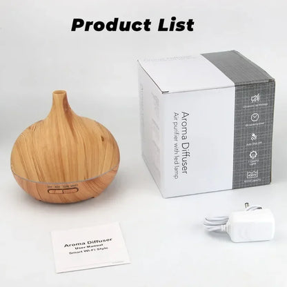 Tuya WiFi Smart Humidifier Essential Oil Diffuser Aromatherapy Ultrasonic Air Humidifiers Aroma Diffuser Work With Google Home
