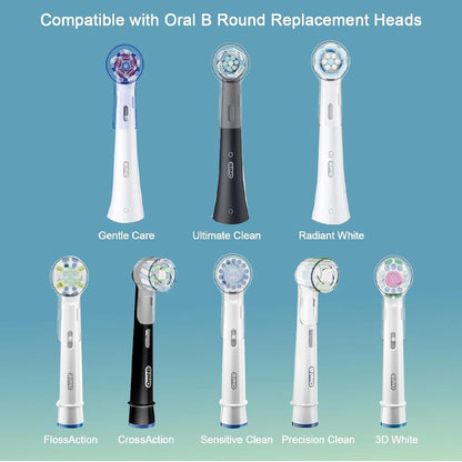 Toothbrush Dustproof Covers Caps Compatible with Braun Oral B Replacement Heads and iO Series Electric Toothbrush Head Protector