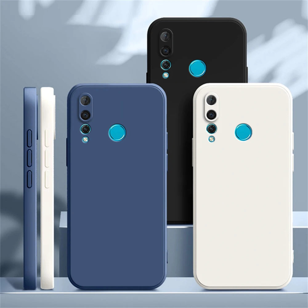 Square Liquid Silicone Phone Case for Huawei Y6P Y7P 2020 P40 lite E Y6 Y6S Y7 Y9 Prime 2019 P smart Z P30 Lite Back Cover Case
