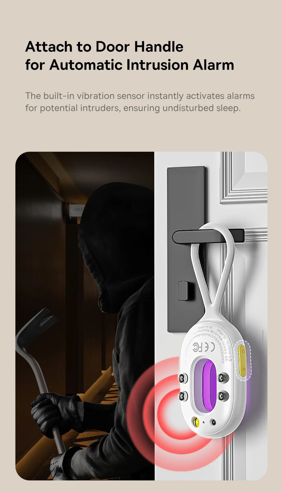 【New】Baseus Camera Detector Intelligent Hidden Camera Signal Gadget Security Alarm Anti Spy Candid Peeping Protection Detector