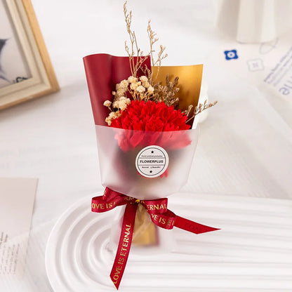 Soap Flower Carnation Bouquet Mother's Day Gift Small Bouquet Faux Flowers Perpetual Flower Companion Gift Accessories