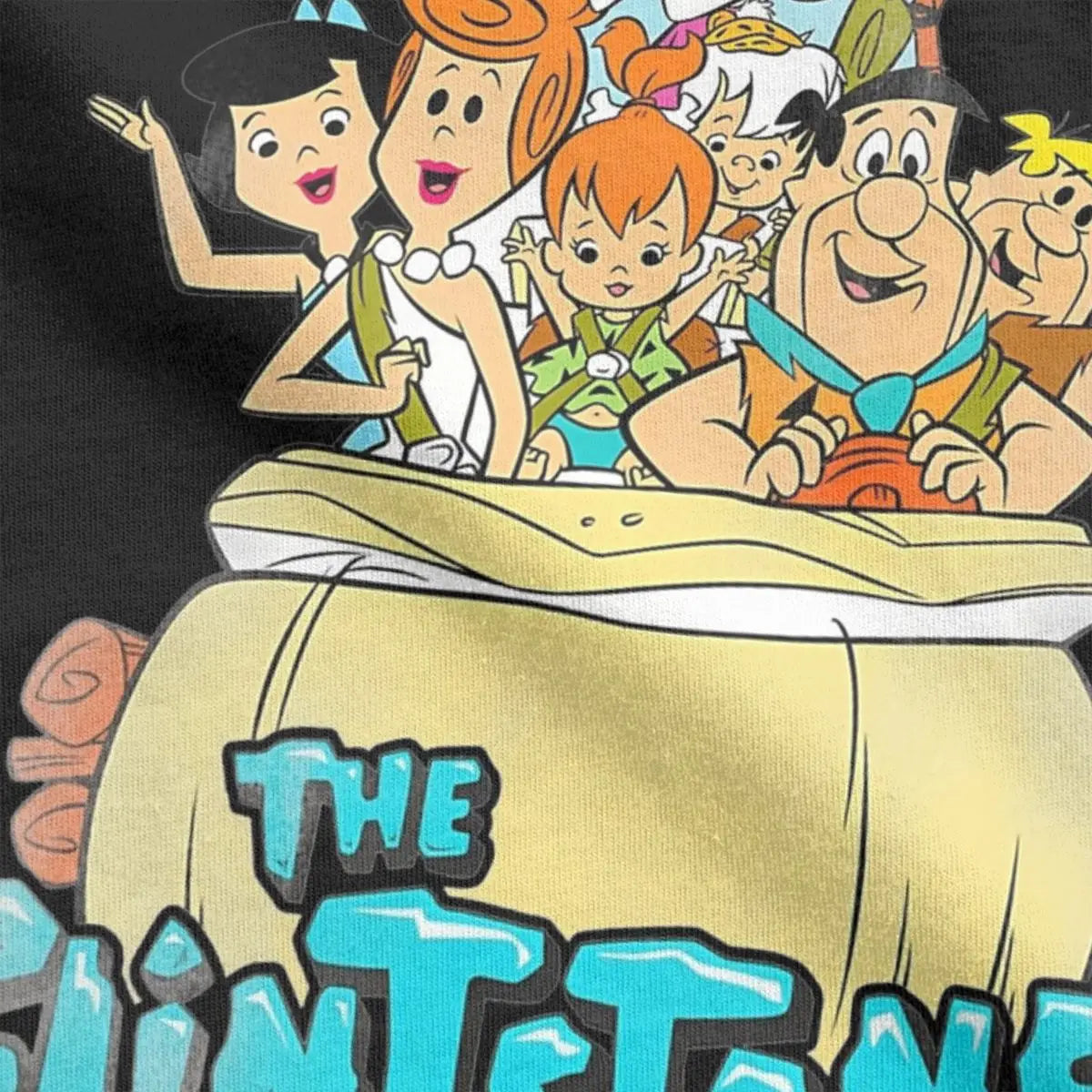 Funny Vintage Movie The Flintstone Cartoon Anime T Shirt Men Women 100% Cotton Tee Shirt Gift Idea Clothes
