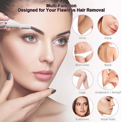 Electric Shaver For Woman Body Hair Removal Epilator Painless Cordless Trimmer Women Face Leg Bikini Razor 4 in 1 Hair Remover