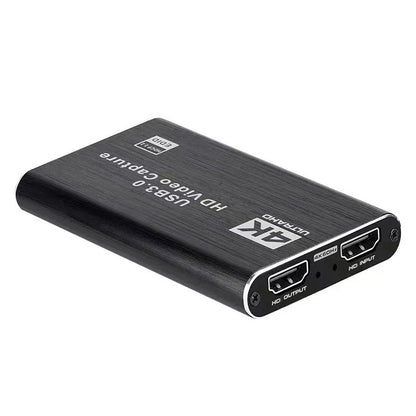 4K USB 3.0 Video Capture Card HDTV 1080P 60Hz HD Video Recorder Grabber For PS4 OBS Game Recording Live Streaming