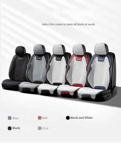 Ice Silk Car Seat Cushion Ventilation Comfortable, Durable Four Seasons Universal Split Single Car Front Seat Cover