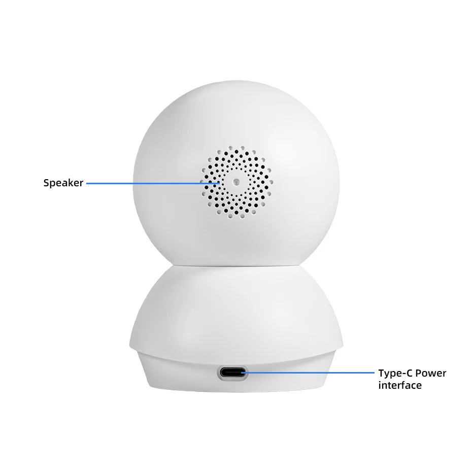 Fuers 5MP WiFi Camera Works With Tuya Smart Home Indoor Wireless IP Surveillance Camera Automatic Tracking Security Baby Monitor