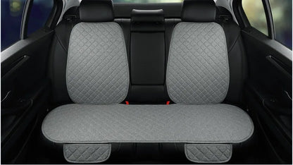 Universal Car Seat Cover Protector Linen Front Rear Back Flax Summer Cushion Pad Mat Sedan Suv Pick-up Car Interior Accessories