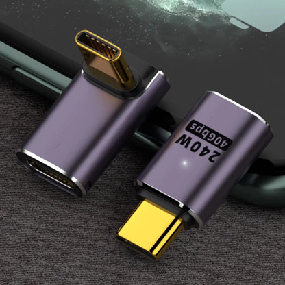 5A Type-C OTG Adapter 240W Fast Charging Data Converter USB4.0 40Gbps Support 8K 60Hz USB C 90/180 Degree Elbow Adapter