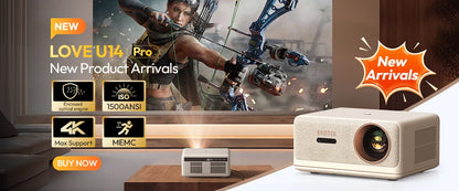 BYINTEK R90 Max Full HD 1080P Projector 4K DLP 2200 ANSI Lumens Android TV 11.0  3D 4K Supported Smart  Home Theater  Projector