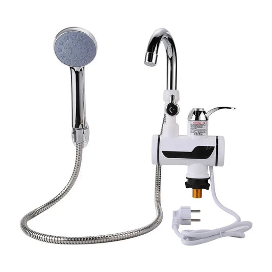 3000W Electric Kitchen Water Heater Tap Instant Hot Water Faucet Heater Cold Heating Faucet Tankless Instantaneous Water Heater