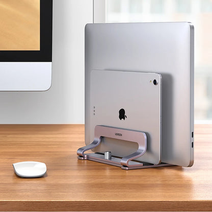UGREEN Vertical Laptop Stand Holder For MacBook Air Pro Aluminum Foldable Notebook Stand Laptop Support MacBook Pro Tablet Stand