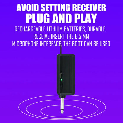 Professional Wireless Microphone 4 Channels Karaoke Handheld  Chargeable Easy Use Outdoor With Suitcase