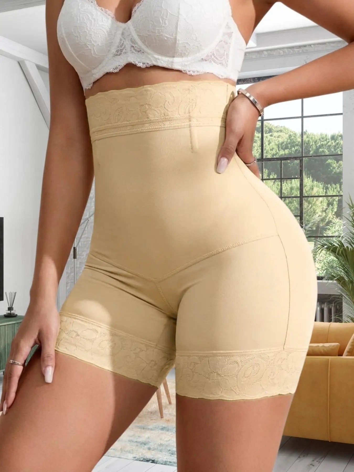 Women High Waist Tummy Control Shapewear Bottoms,Abdominal Control Shorts, Butt Lifting, Firm Waist And Lift Buttocks Tights