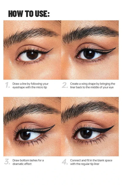 Quick-dry Eyeliner Pencil Makeup Long Lasting Smooth Matte Eye Liner Waterproof Anti Smudge Liquid Eyeliner Pen Eyes Cosmetics