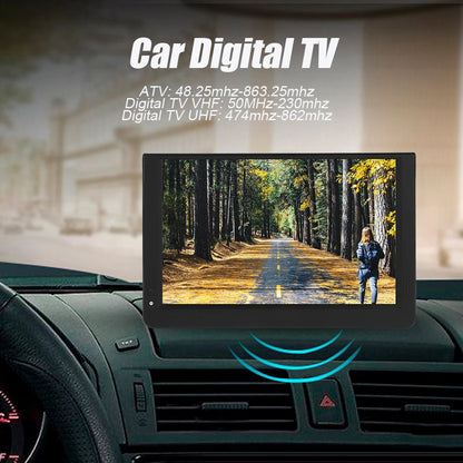 NEW 12in Color Screen 1080P Car Digital TV ATV/UHF/VHF Stereo Surrounding Car Television Mini Television Portable