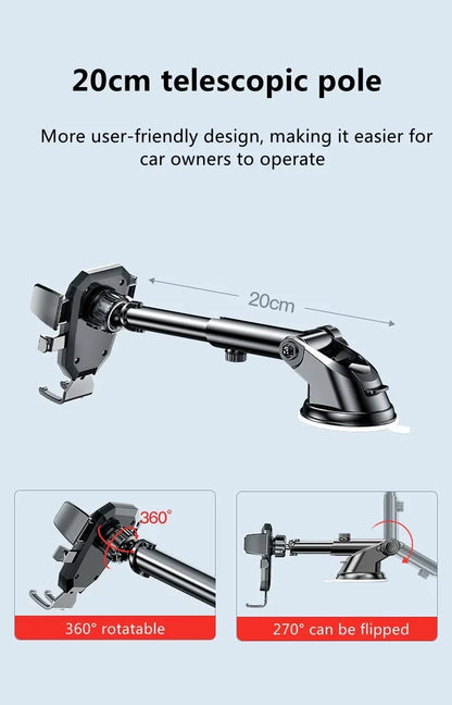Universal Suction Cup Car Phone Holder Mount Stand for iPhone Samsung Xiaomi Huawei - Mobile Phone Sucker Support Bracket