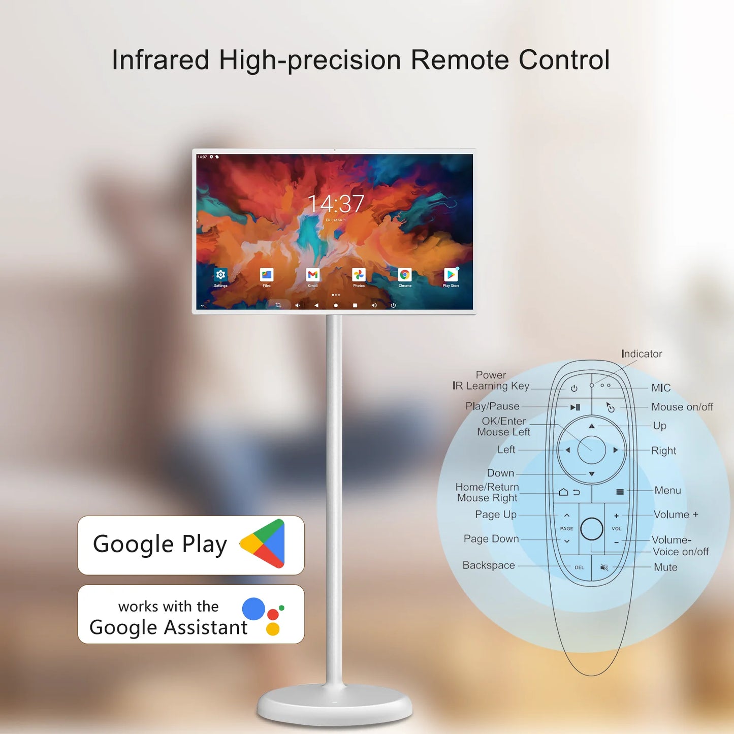 21.5/32 Inch Stickme Smart Screen TV WHITE Hd Android Interactive Touch Lcd Display Battery Stand Wireless Smart Portable Tv