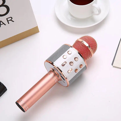 Karaoke Microphone, Portable Wireless Bluetooth Karaoke Mic for Adults&Kids Outdoor Party, Karaoke Machine for All Smartphone