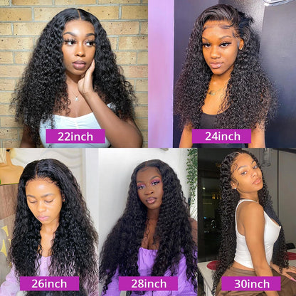 Deep Curly Wave Human Hair 3/4  Bundles Deal Malaysian Hair Weaves 100% Virgin Rew Human Hair Extensions Double Weft Wholeasle