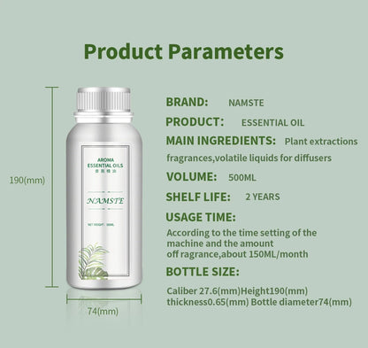 Namste 500ML Aroma Diffuser Essential Oils Eight Times Concentrated Essence Perfume Flavoring Home Fragrance Air Freshener