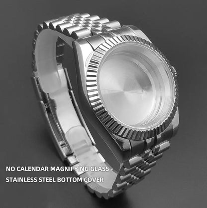 Neiton 36mm/40mm Sapphire Glass For Men Watch Case Fit NH36 NH34 NH35Movement FashionWaterproof Jubilee Stainless Steel