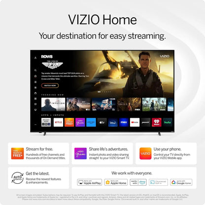 43-inch 4K UHD LED Smart TV with Dolby Vision HDR, Alexa Compatible, Built-in Chromecast, Bluetooth Headphone Support (Renewed)