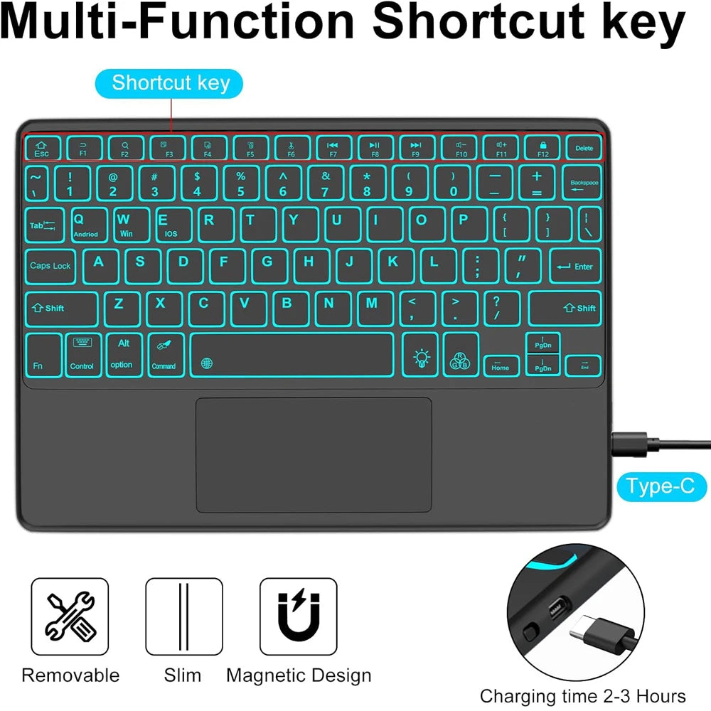 Tablet Case for Lenovo Xiaoxin Pad 11 lnch 2024 2025,Detachable  Keyboard Case for Lenovo Tab M11 / Idea Tab 11" with Pen Slot