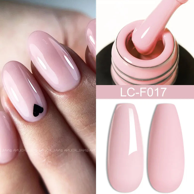 LILYCUTE 7ml White Color Gel Nail Polish Semi Permanent UV Gel Polish Gorgeous Full Coverage Soak Off UV LED Nail Gel Varnishes