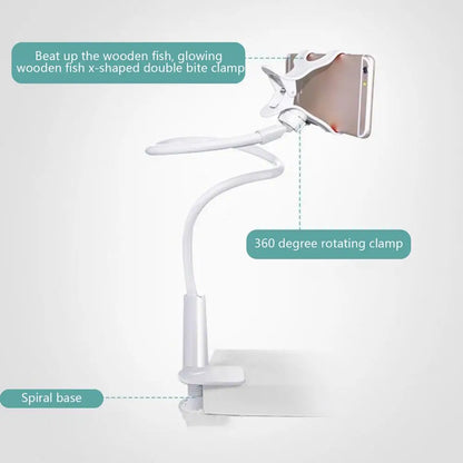 New Lazy Bracket Mobile Phone Holder Gooseneck Stand Stents Flexible Bed Desk Table Clip Bracket for Smartphone Support