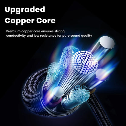 Toocki iP/USB Type C to 3.5mm Jack HiFi Audio Dongle Cable Adapter Male to Female Headphone AUX Converter for Xiaomi POCO iPhone