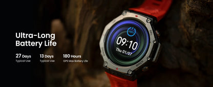 Amazfit T-Rex 3 Rugged/Military 48mm Smart Watch, GPS (with Privacy), Offline Maps, Long Battery Life, 328 Feet Re