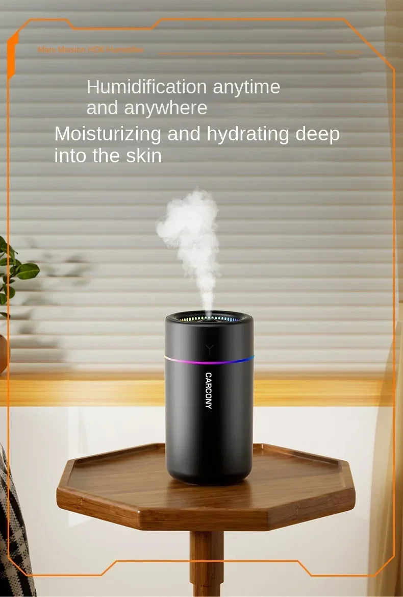 280ML Powerful and Efficient Air Humidifier Aromatherapy Aroma Diffuser Essential Oil Color-Changing Lights for Home Car Bedroom