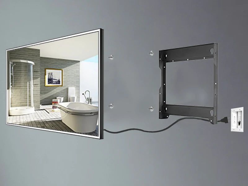 42 inches Smart webOS Mirror Bathroom Waterproof LED TV for SPA Hotel Salon in Wall Vanishing Voice Control WiFi Bluetooth