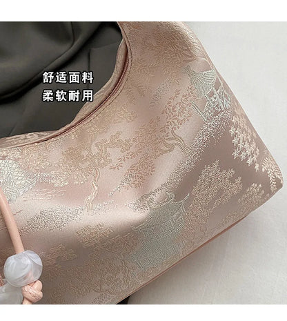 Fashionable Chinese Embroidery Handbag Brand Versatile Shoulder Bag 2026 New Chinese Style Tote Bag Trend Designer Travel Wallet