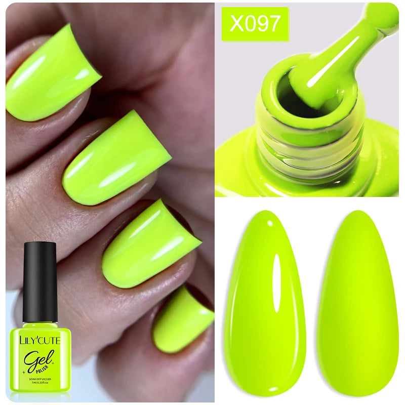 LILYCUTE Nude Crystal Rubber Base Gel Nail Polish Natural Color Semi Permanent UV Gel Soak Off Self Leveling Nail Gel Varnishes