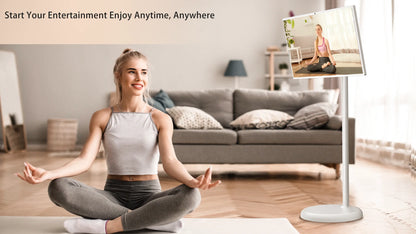 Floor Standing Smart Tv Smart Display Touch Screen 21.5/32 Inch Touch Screen Rotatable Portable Tv for Fitness Game Meeting