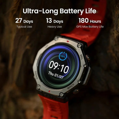 Amazfit T-Rex 3 Smartwatch 48mm AMOLED Display 6 Satellite Systems Dual Band GPS 170 Sports Mode Smart Watch