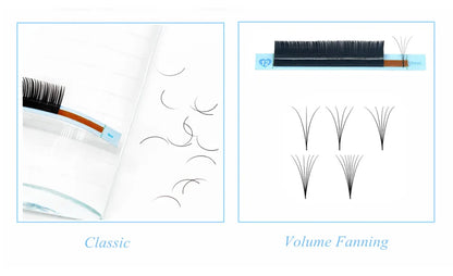 AGUUD Matte Black Individual Eyelash Extension Professional Volume Korean PBT Cashmere Lash Extension Tray Classic Lashes Cilios